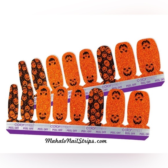 *Retired, HTF* Color Street: Oh My Gourd! | Halloween Orange Black Pumpkin - Picture 8 of 8